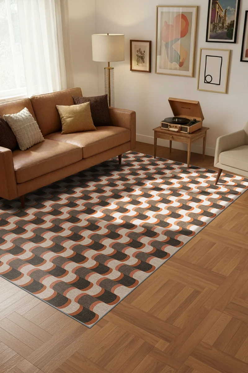 Linea Kastanie Teppich