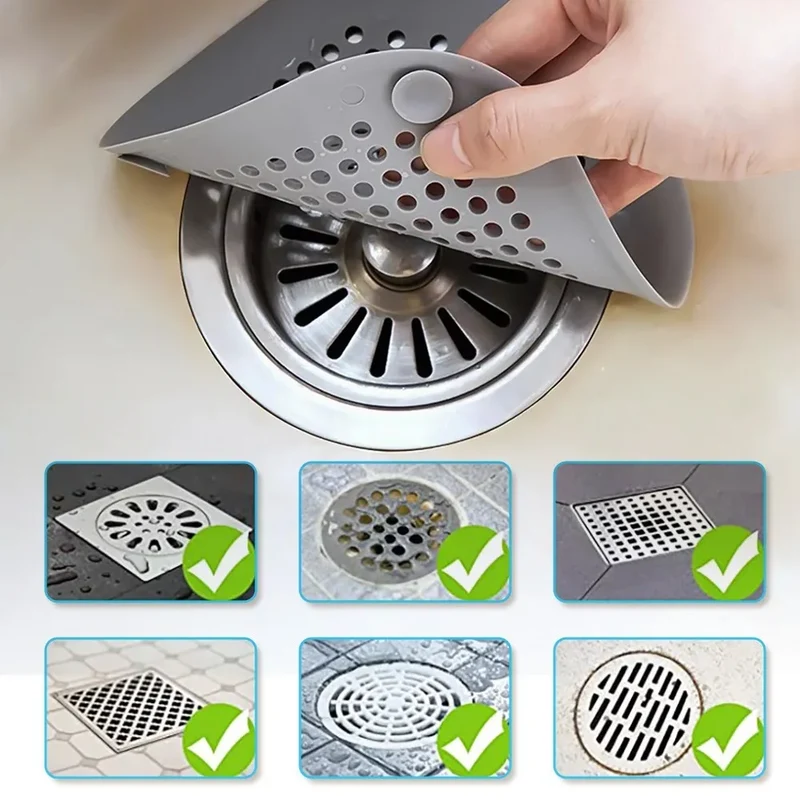 Flexibles Abflusssieb für Dusche & Waschbecken