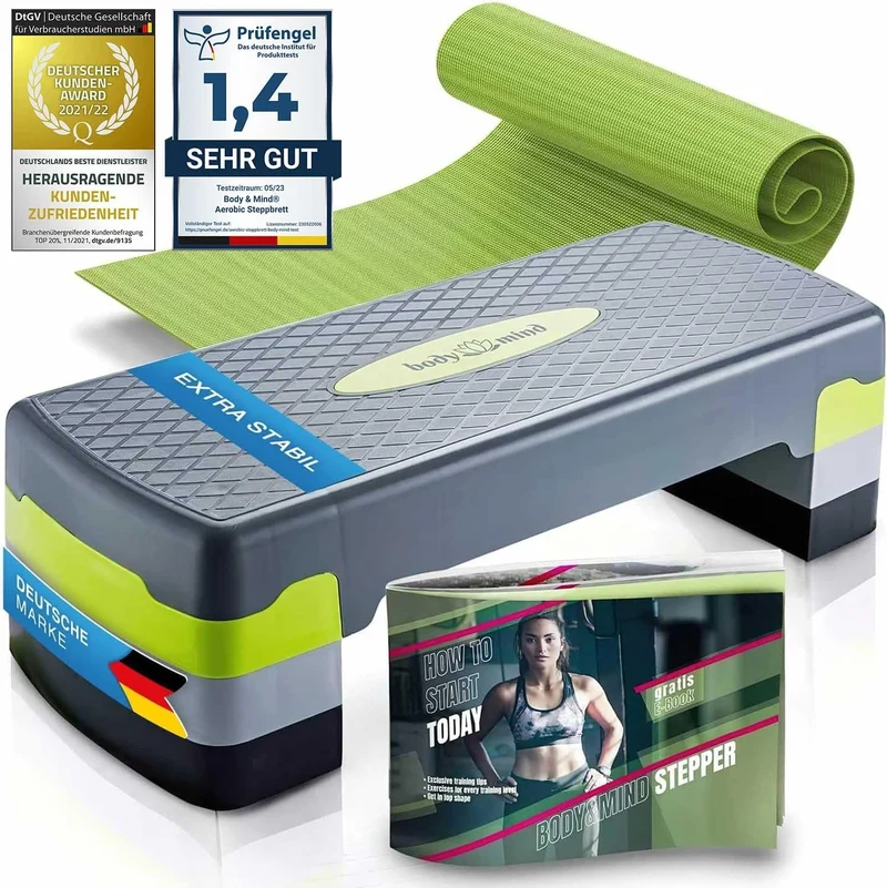 body & mind Aerobic Stepper – höhenverstellbar in 3 Ausführungen