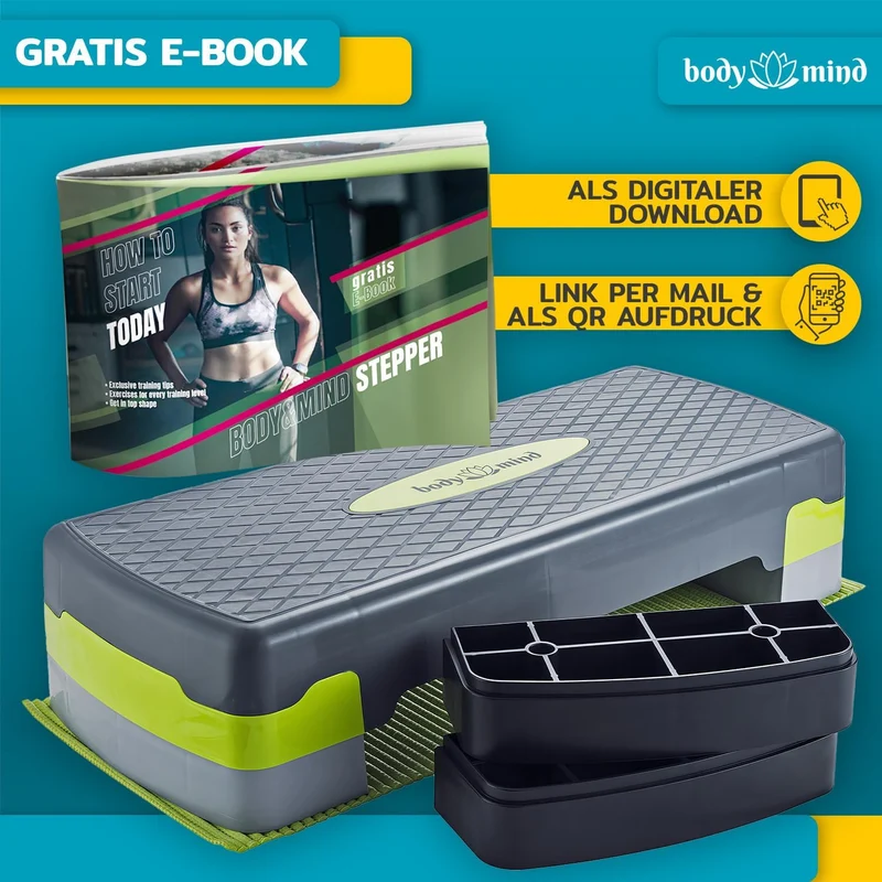 body & mind Aerobic Stepper – höhenverstellbar in 3 Ausführungen