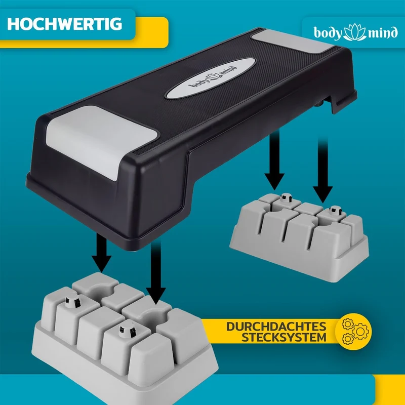 body & mind Aerobic Stepper – höhenverstellbar in 3 Ausführungen
