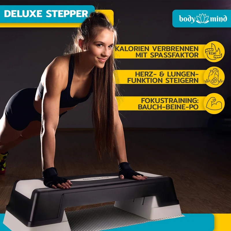 body & mind Aerobic Stepper – höhenverstellbar in 3 Ausführungen
