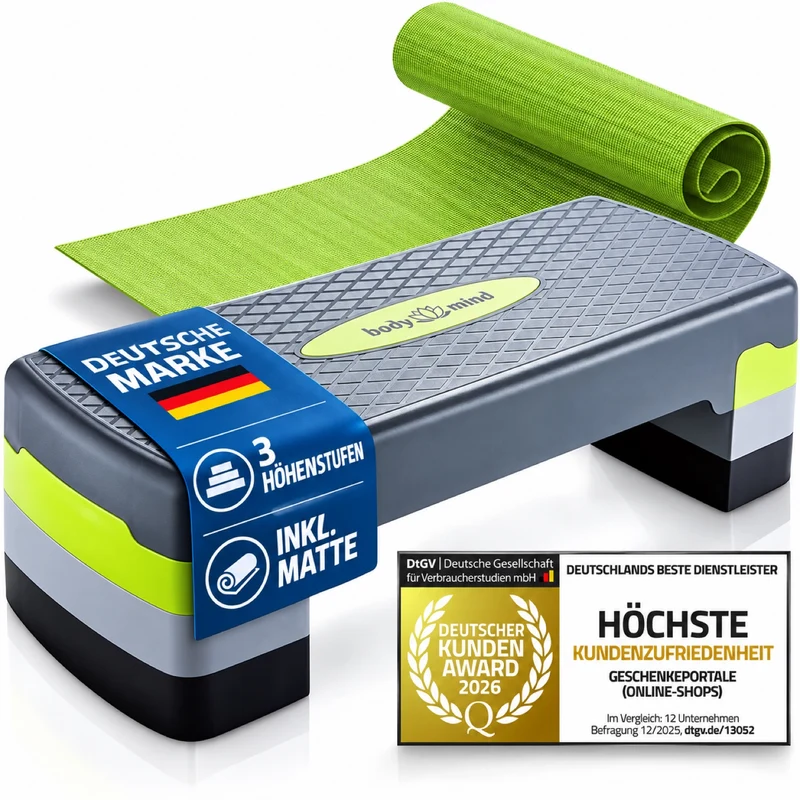 body & mind Aerobic Stepper – höhenverstellbar in 3 Ausführungen