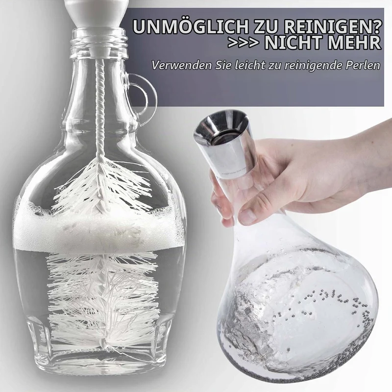 1000 Edelstahl Reinigungskugeln für Karaffen & Dekanter