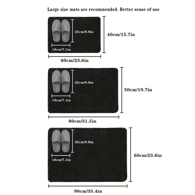 Rutschfeste Badematte - 3D Design
