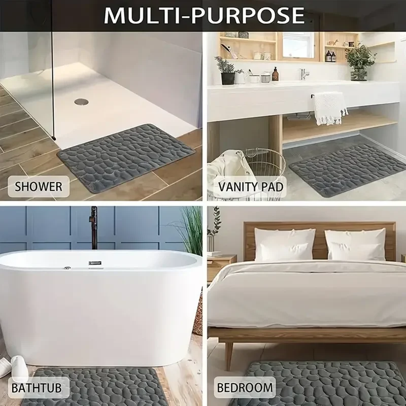 Rutschfeste Badematte - 3D Design