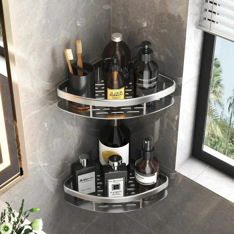 Duschregal aus Aluminium - ohne Bohren