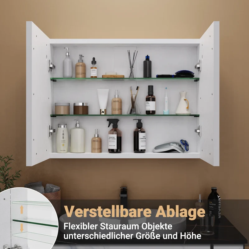 Rostfreier Spiegelschrank für Badezimmer