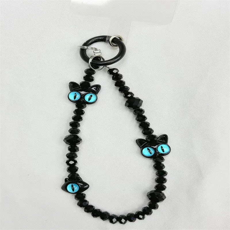 Cat-Themed Beaded Eyewear Chain Stornfield