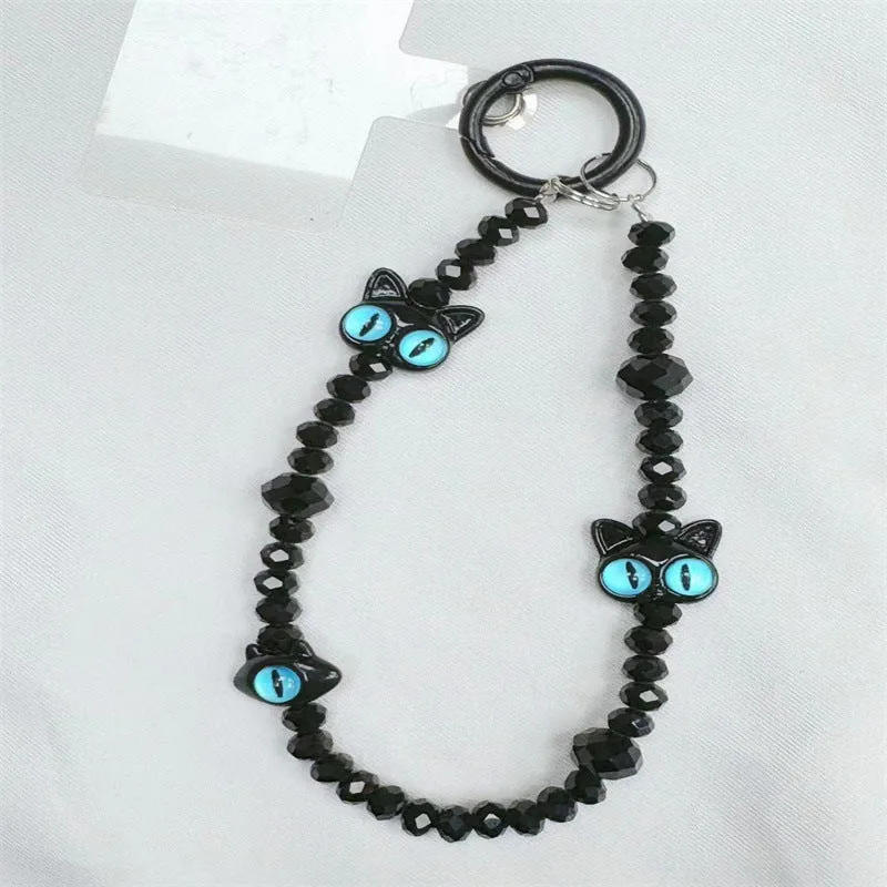 Cat-Themed Beaded Eyewear Chain Stornfield