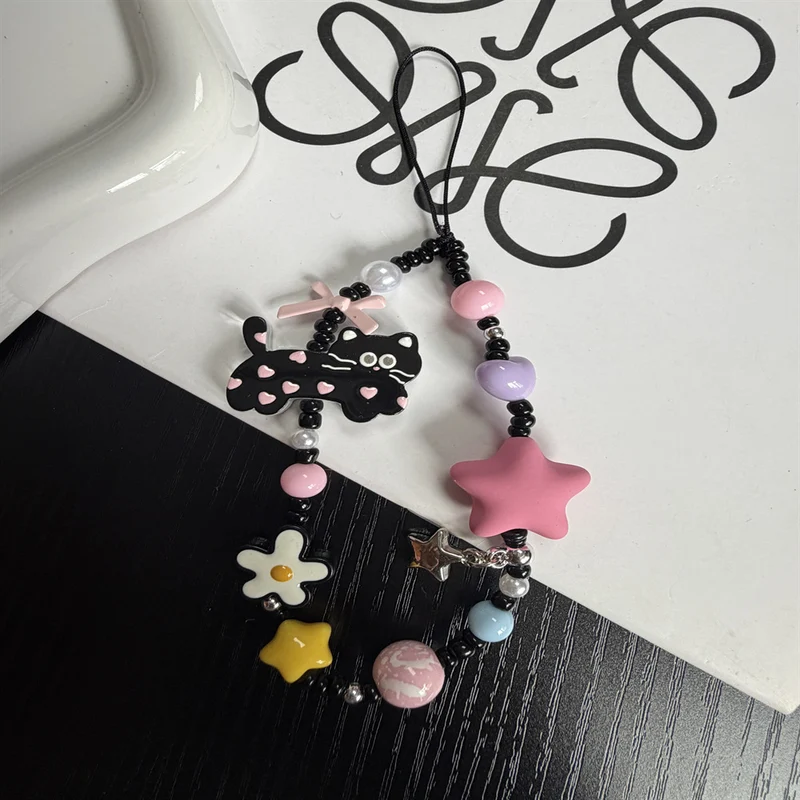 Beaded Dog Charm Keychain Stornfield