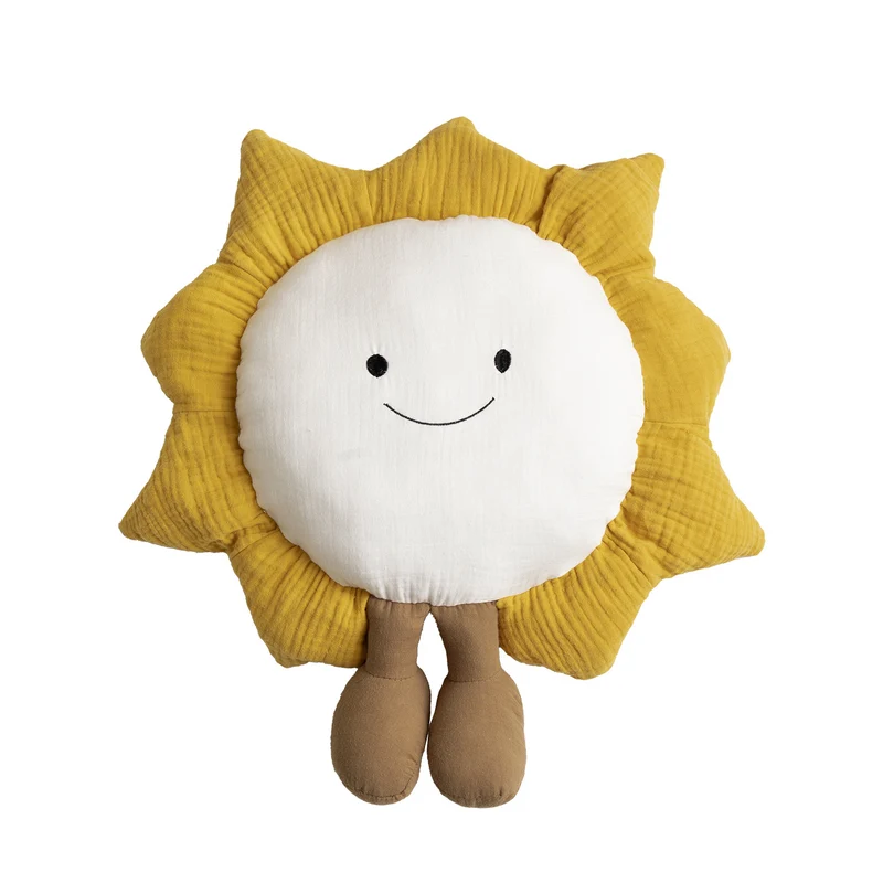 Niedliches Wolken-Kuschelkissen mit Hundemotiv und Chenille‑Kontur Karnz