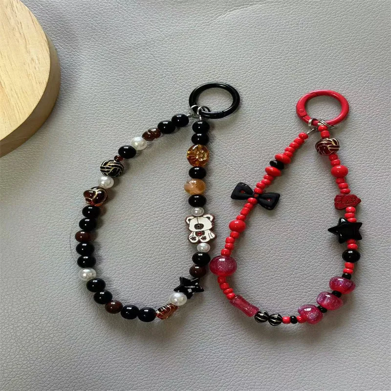 Artistic Beaded Charm Keychain Stornfield