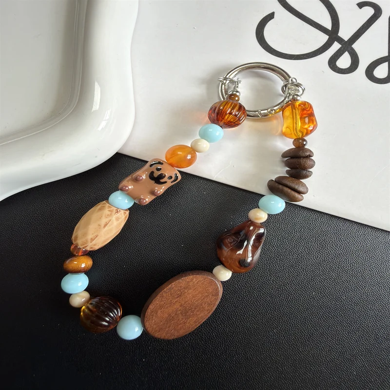 Artisan Beaded Charm Keychain Stornfield