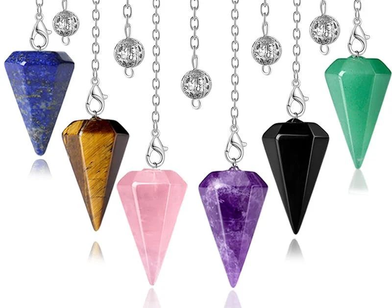 Elegante Kristall Pendel Halskette Karnz