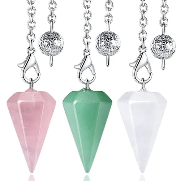 Elegante Kristall Pendel Halskette Karnz