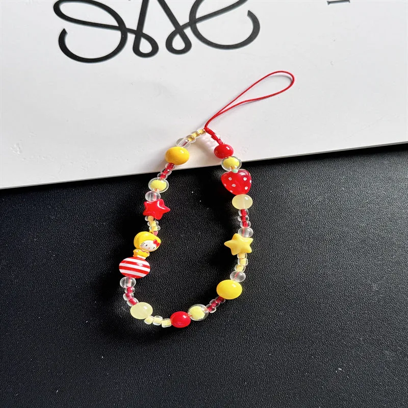 Bunte thematische Perlen-Charm-Lanyard Karnz