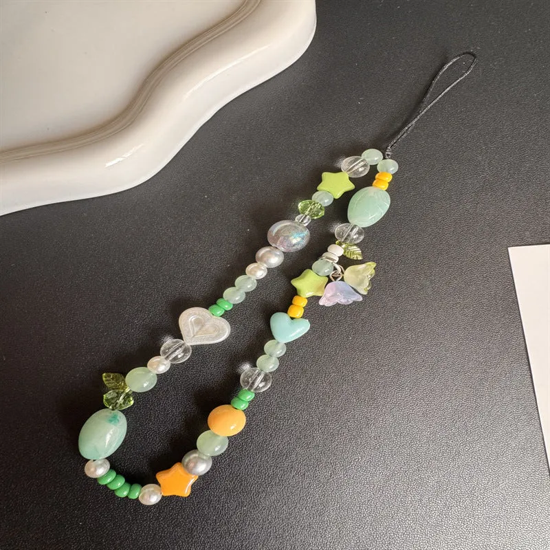 Farbige Charm Perlen Halskette Karnz