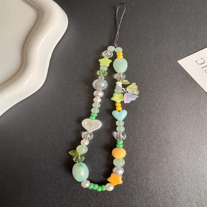 Farbige Charm Perlen Halskette Karnz