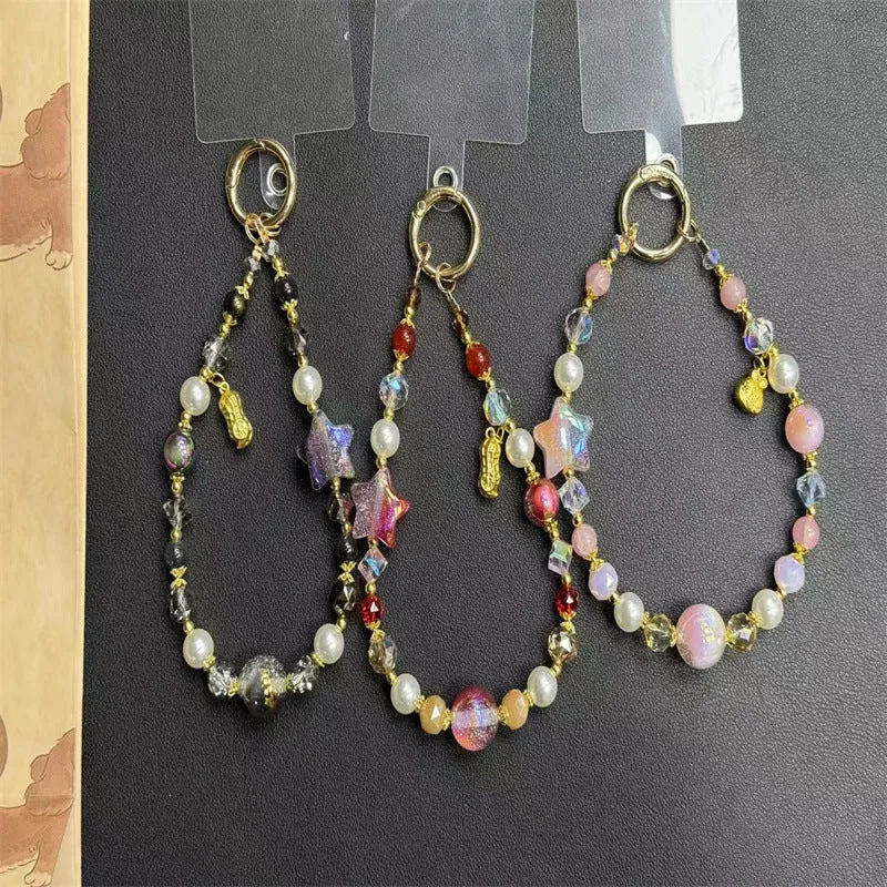 Bunte Charm Perlen Schlüsselanhänger Karnz