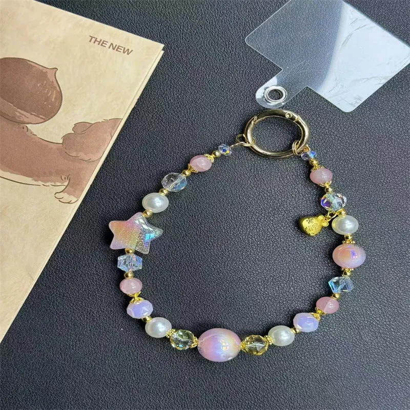 Bunte Charm Perlen Schlüsselanhänger Karnz