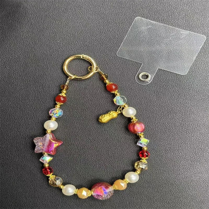 Bunte Charm Perlen Schlüsselanhänger Karnz
