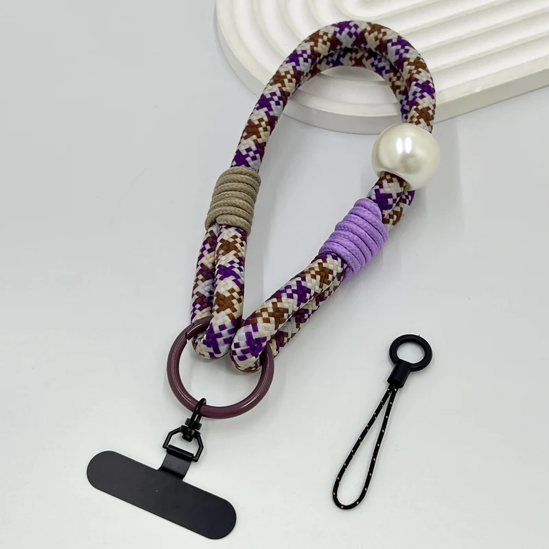 Farbenfrohes geflochtenes Handy-Lanyard-Halter Karnz