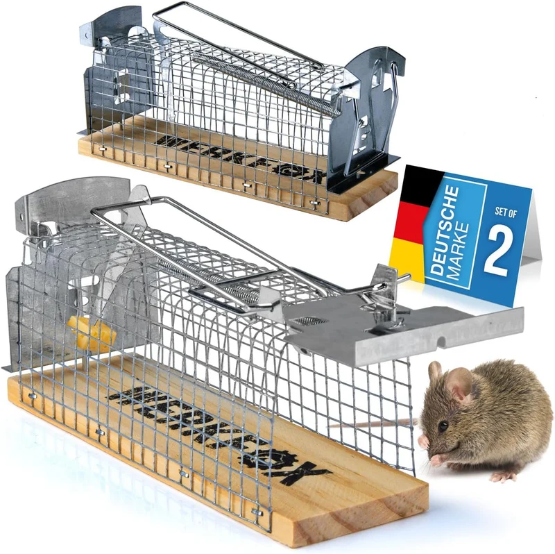 Tierfreundliche Mausefalle 4er Set – Humane Lebendfalle