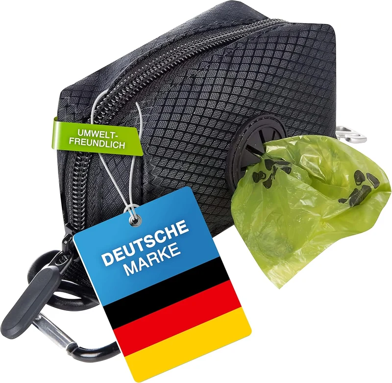 Hundekotbeutelspender mit verstärktem Karabiner für alle Hundeleinen