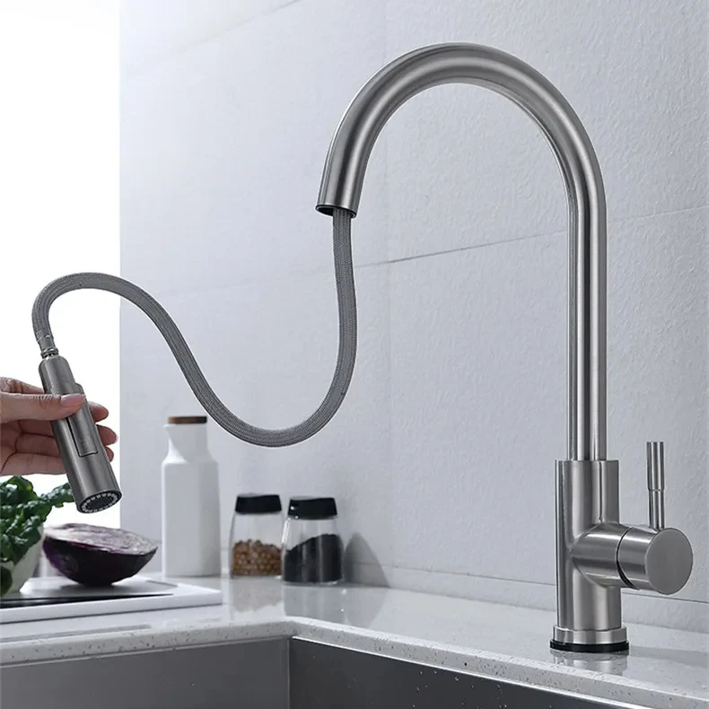 Küchenarmatur ausziehbar – Berührungsloser Wasserhahn mit Sensor für die Küche