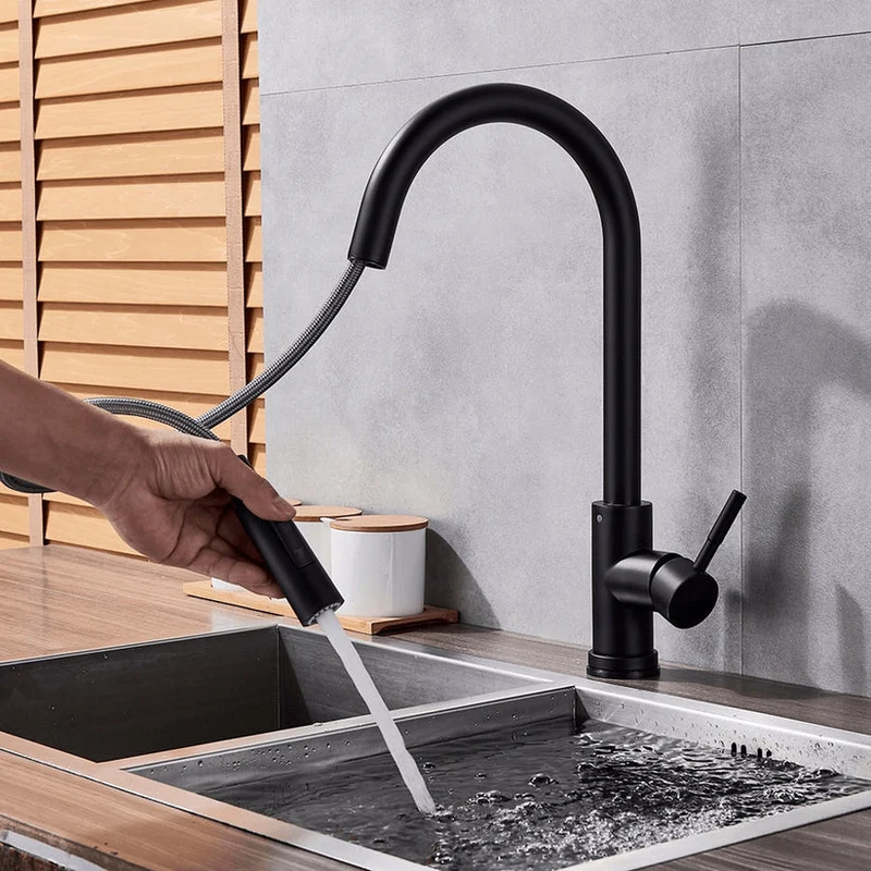 Küchenarmatur ausziehbar – Berührungsloser Wasserhahn mit Sensor für die Küche