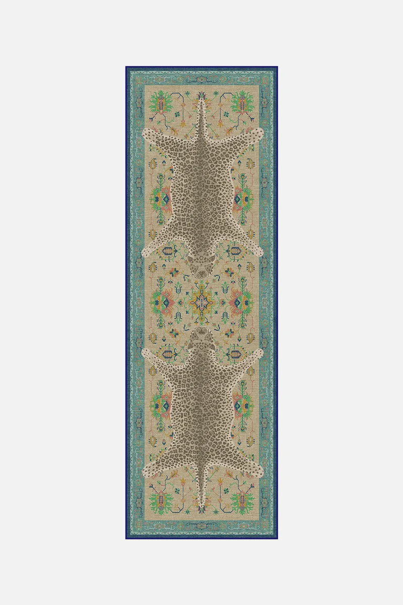 Leopard Bunt Teppich