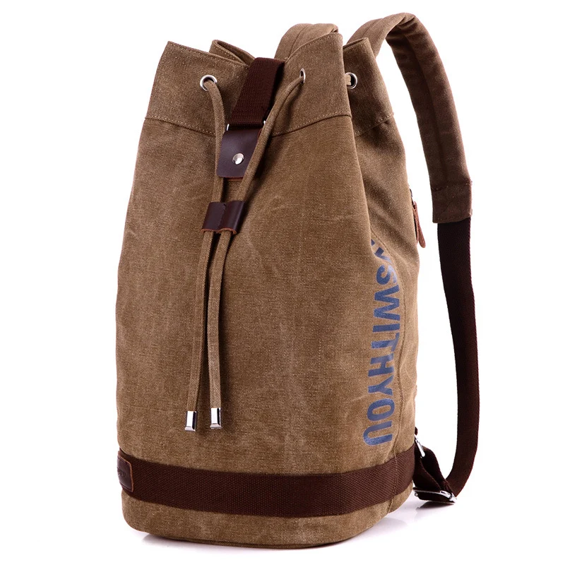 Trendy Canvas Drawstring Backpack Stornfield