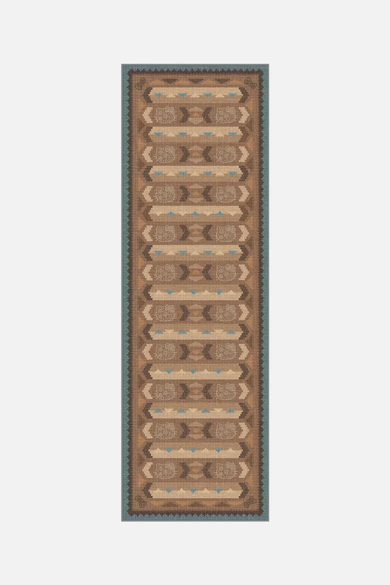 Hello Kitty Kilim Terrakotta Teppich