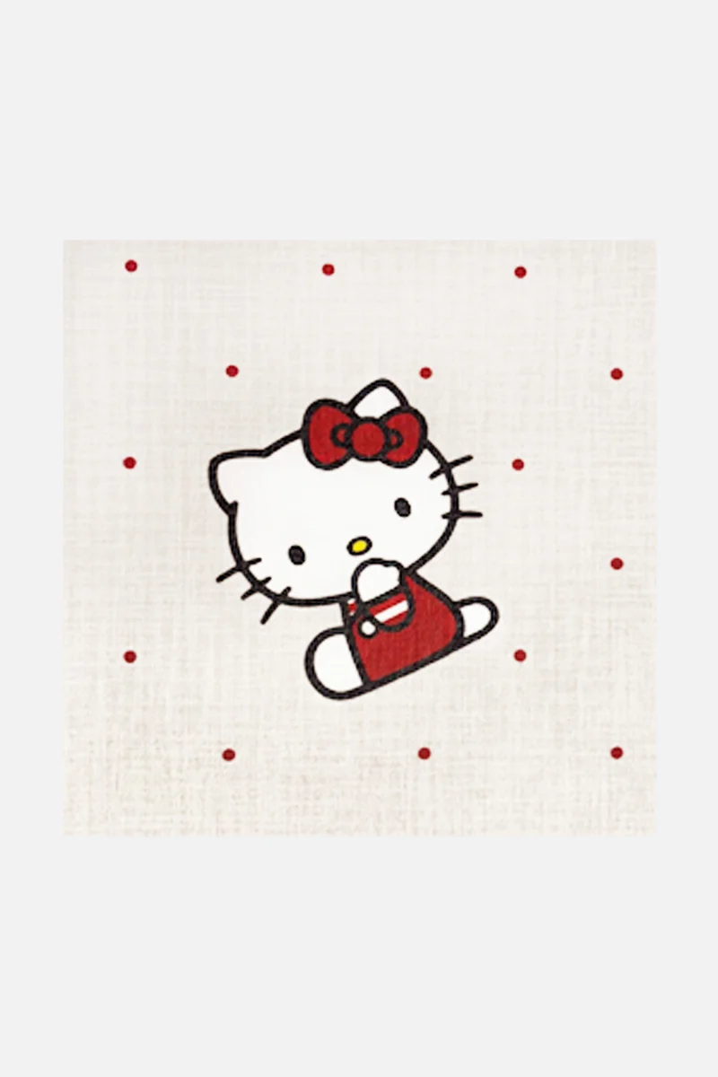 Hello Kitty Polkadot Kirsche Teppich