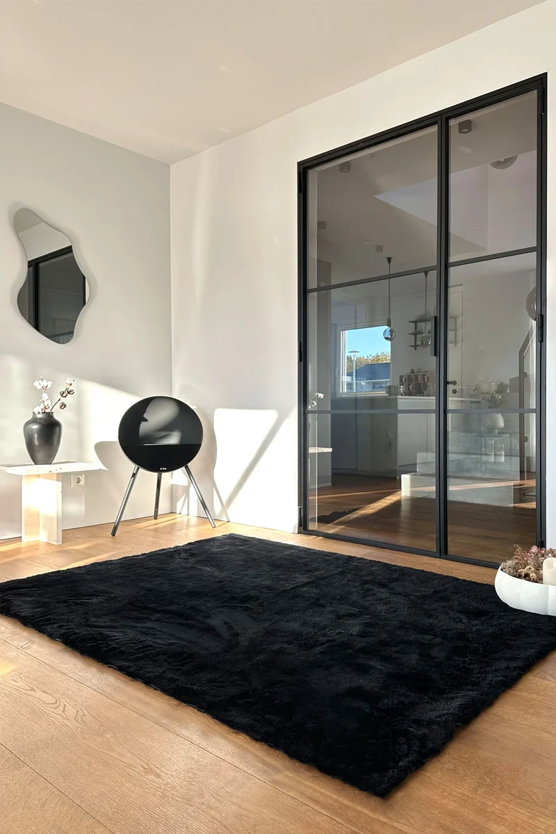 Shaggy Mono Onyx Teppich