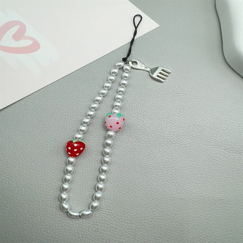 Perlen Obst-Thema Brillenband Karnz