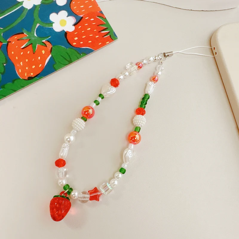 Perlenfrucht Charm Brille Kette Karnz