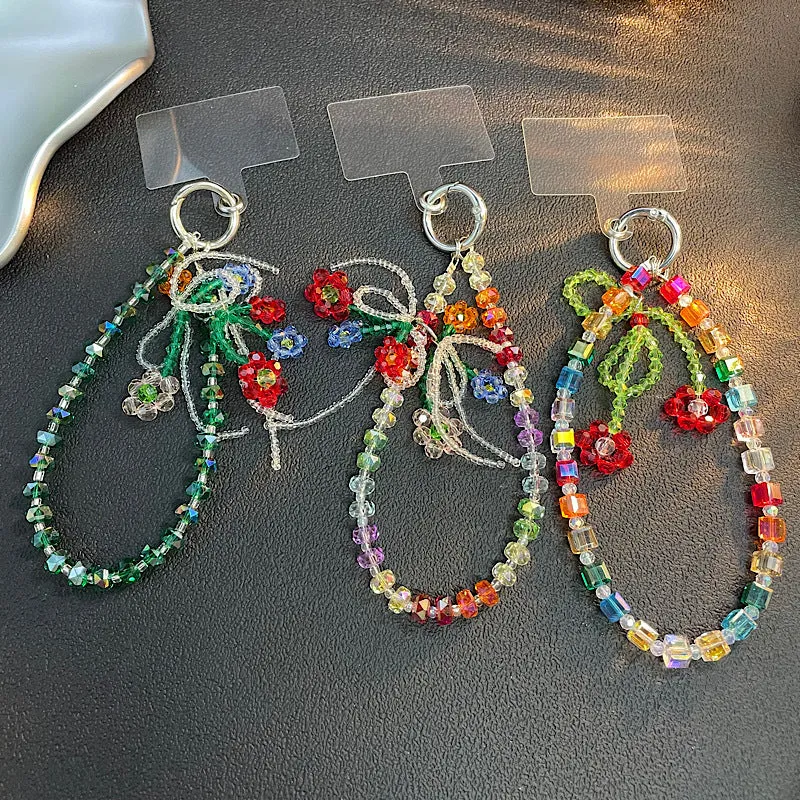 Beaded Flower Charm Schlüsselanhänger Karnz