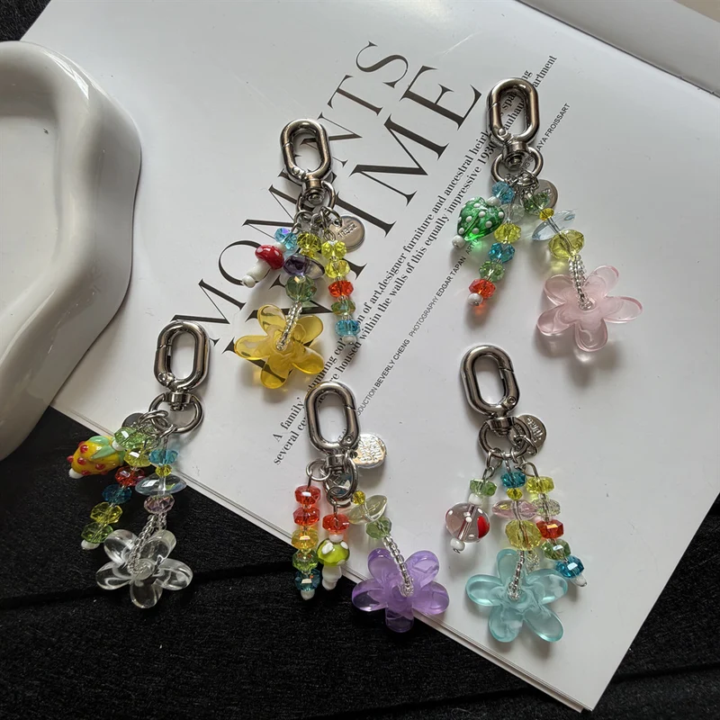 Perlenblumen Charm Schlüsselanhänger Karnz 1790134944