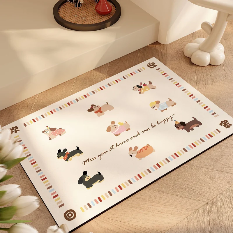 Verspielte katzenmotivierte Badematte