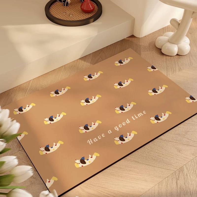 Verspielte katzenmotivierte Badematte