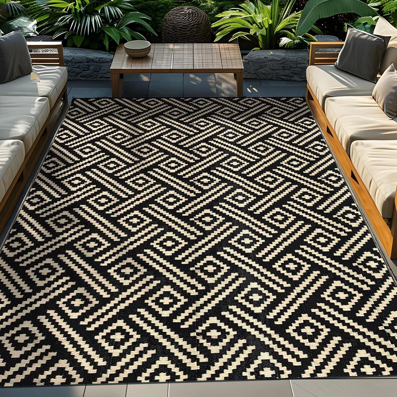 Outdoor Streifenmuster Patio Matte