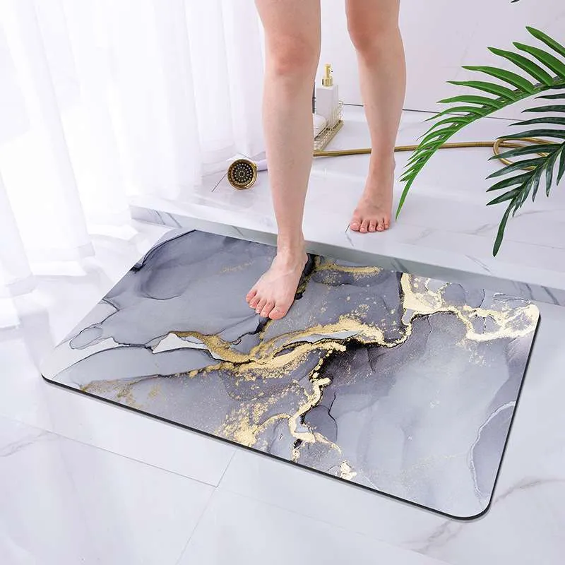 Luxuriöse Marmor-Design-Badematte
