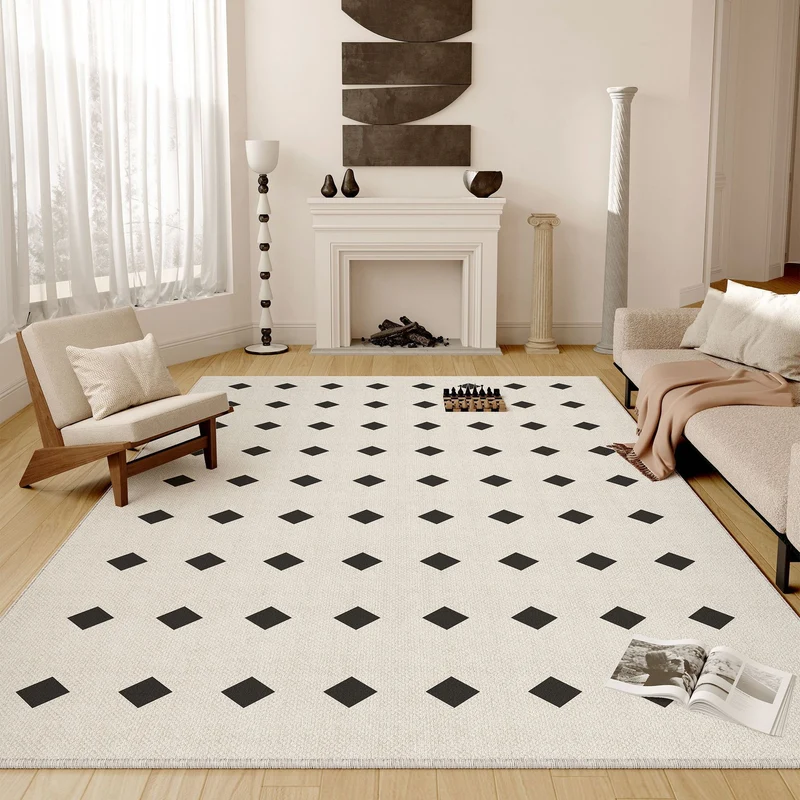 Geometrischer texturierter Teppich