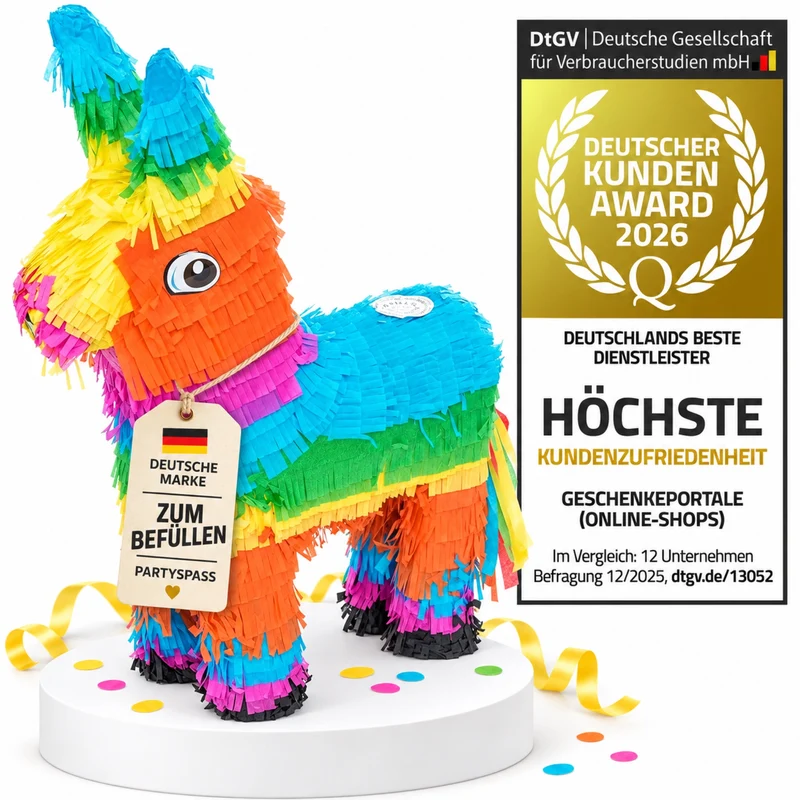 Esel Pinata zum Befüllen – Party-Spaß & Geburtstags-Deko