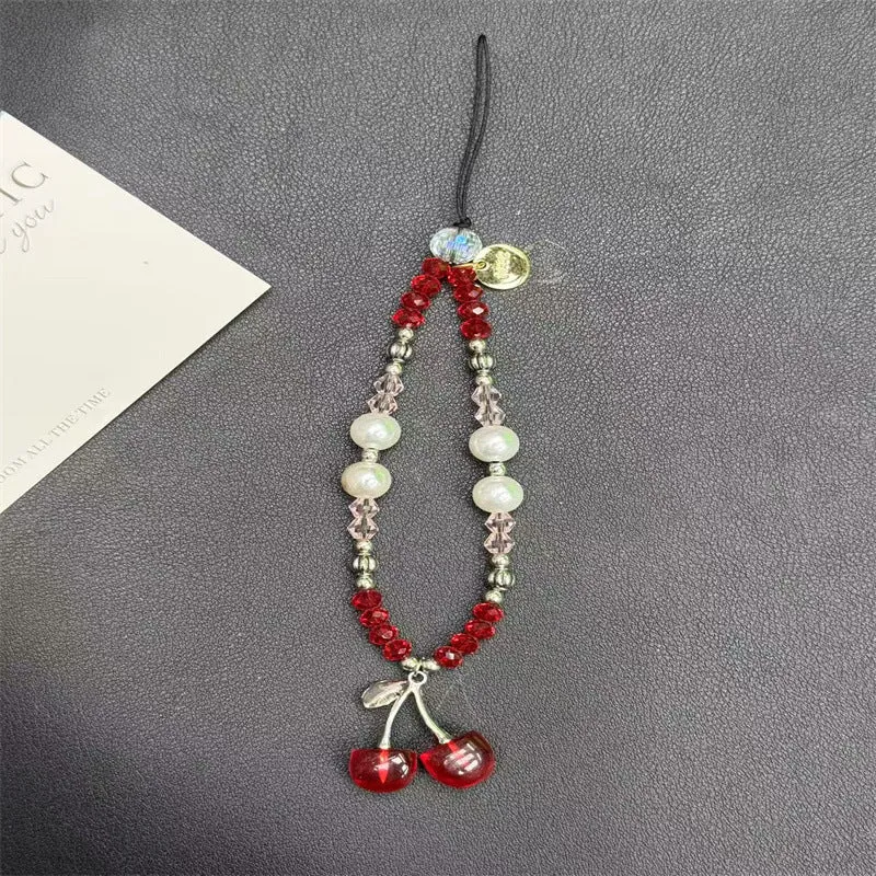 Charmante Kirsche Anhänger Handy Charm Halter Karnz