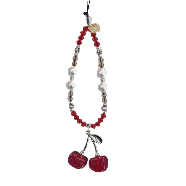 Charmante Kirsche Anhänger Handy Charm Halter Karnz