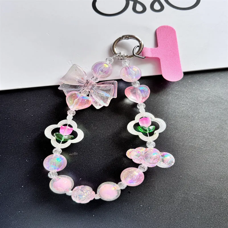 Charmante Perlen Handy Charm Halter Karnz