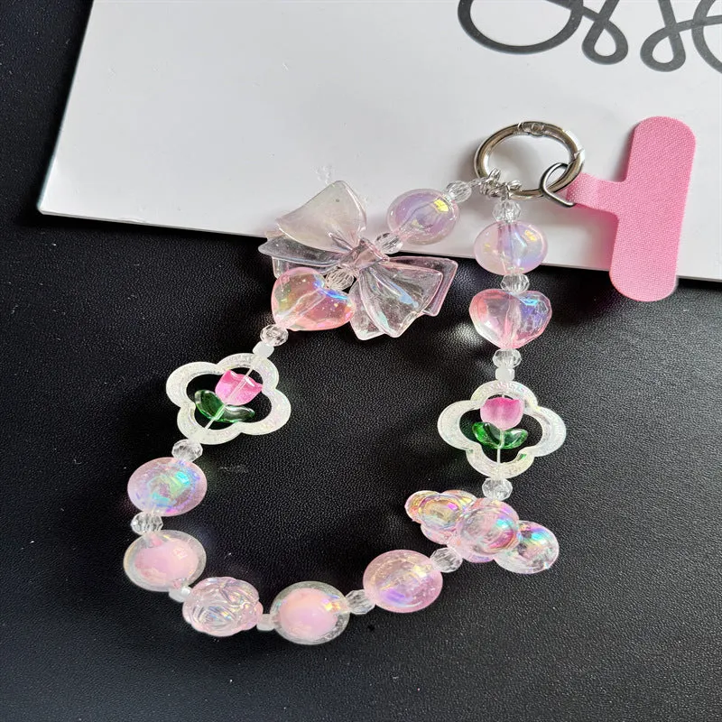 Charmante Perlen Handy Charm Halter Karnz